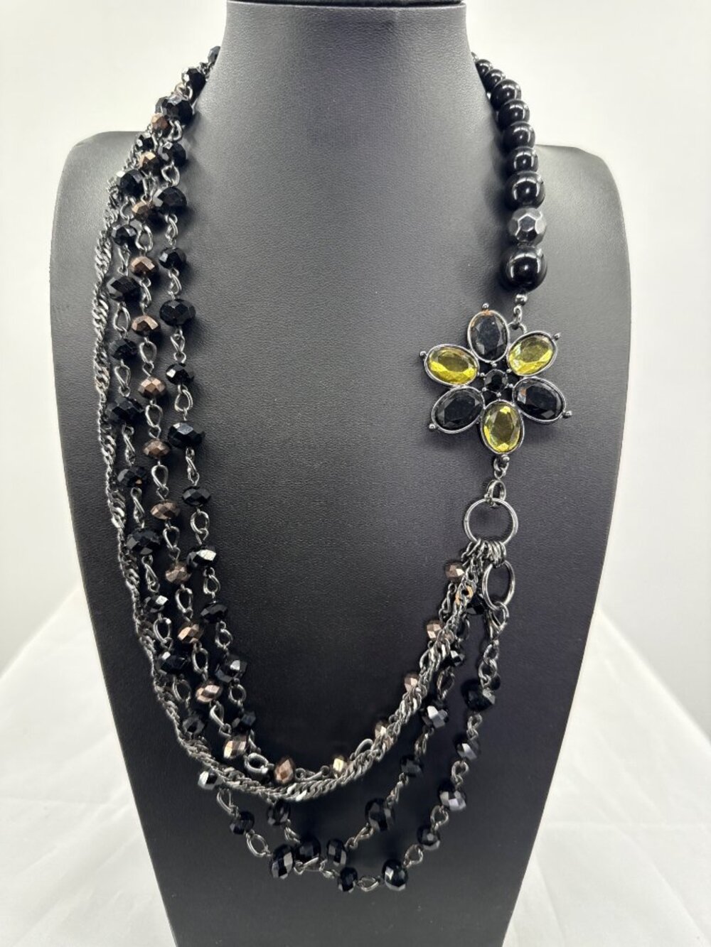 Premier Designs Crochet Convertible Necklace Brooch Goth Whimsigoth Statement